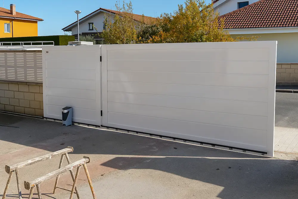 puerta corredera de chalet exterior